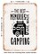 DECORATIVE METAL SIGN - the Best Memories Are Made Camping - 4 - Vintage Rusty Look